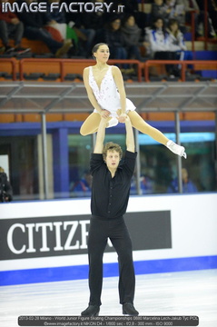 2013-02-28 Milano - World Junior Figure Skating Championships 0680 Marcelina Lech-Jakub Tyc POL